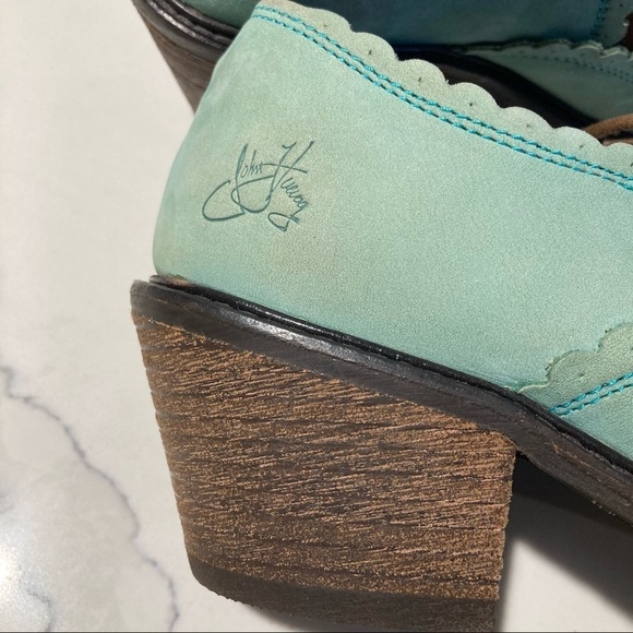 JOHN FLUEVOG Sz 7  Elise Adrianna Family Lace Up Nubuck Oxford Style Shoes - Picture 12 of 16